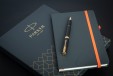 Набор Parker Sonnet Black GT (ручка роллер + блокнот)