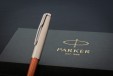 Ручка шариковая Parker Sonnet Sand Blasted Metal&Orange Lacquer