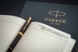 Набор Parker Sonnet Black GT (ручка роллер + блокнот)