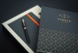 Набор Parker Sonnet Black GT (ручка роллер + блокнот)