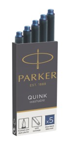 Картриджи 5 шт для перьевых ручек Parker (синие)