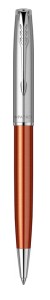 Ручка шариковая Parker Sonnet Sand Blasted Metal&Orange Lacquer