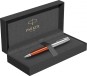 Ручка шариковая Parker Sonnet Sand Blasted Metal&Orange Lacquer