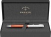 Ручка шариковая Parker Sonnet Sand Blasted Metal&Orange Lacquer