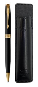 Набор Parker Sonnet Black GT (шариковая ручка + чехол)