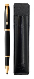 Набор Parker IM Black GT (ручка роллер + чехол)