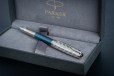 Перьевая ручка Parker Sonnet Premium Metal Blue CT